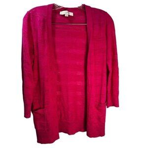 LOFT Women's‎ Fine Knit Open Cardigan Small NEW